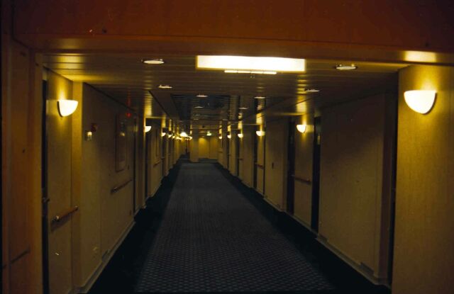 Inside -Hal to Cabins MercuryCruise 1998